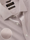 Barboni Beige Check Full Sleeve Single Cuff Classic Fit Classic Formal Egyptian Giza Silk Touch Cotton Shirt