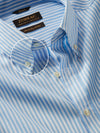 Barboni Sky Striped Full Sleeve Single Cuff Classic Fit Classic Formal Silk Touch Egyptian Giza Cotton Shirt