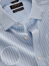 Barboni Sky Striped Full Sleeve Single Cuff Classic Fit Classic Formal Silk Touch Egyptian Giza Cotton Shirt