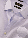 Barboni Lilac Striped Full Sleeve Single Cuff Classic Fit Classic Formal Silk Touch Egyptian Giza Cotton Shirt