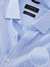 Barboni Sky Striped Full Sleeve Single Cuff Classic Fit Classic Formal Silk Touch Egyptian Giza Cotton Shirt