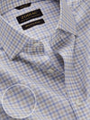 Barboni Beige Check Half Sleeve Tailored Fit Semi Formal Silk Touch Egyptian Giza Cotton Shirt