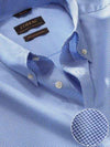 Barboni Blue Check Full Sleeve Single Cuff Classic Fit Classic Formal Silk Touch Egyptian Giza Cotton Shirt