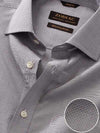 Barboni Light Grey Check Full Sleeve Single Cuff Classic Fit Classic Formal Silk Touch Egyptian Giza Cotton Shirt
