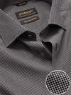 Barboni Black & White Check Full Sleeve Single Cuff Tailored Fit Classic Formal Silk Touch Egyptian Giza Cotton Shirt