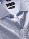 Bassano Sky Printed Full Sleeve Double Cuff Classic Fit Classic Formal Cotton Shirt