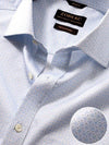 Bassano Sky Printed Full Sleeve Single Cuff Classic Fit Classic Formal Cotton Shirt