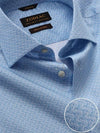 Bassano Sky Printed Full Sleeve Single Cuff Tailored Fit Classic Formal Cotton Shirt