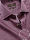 Bassano Maroon Printed Full Sleeve Single Cuff Classic Fit Dark Semi Formal Cotton Shirt