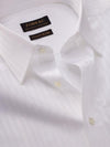 Bertolucci White Striped Full Sleeve Double Cuff Tailored Fit Classic Formal Two Ply Mercerized Cotton Shirt