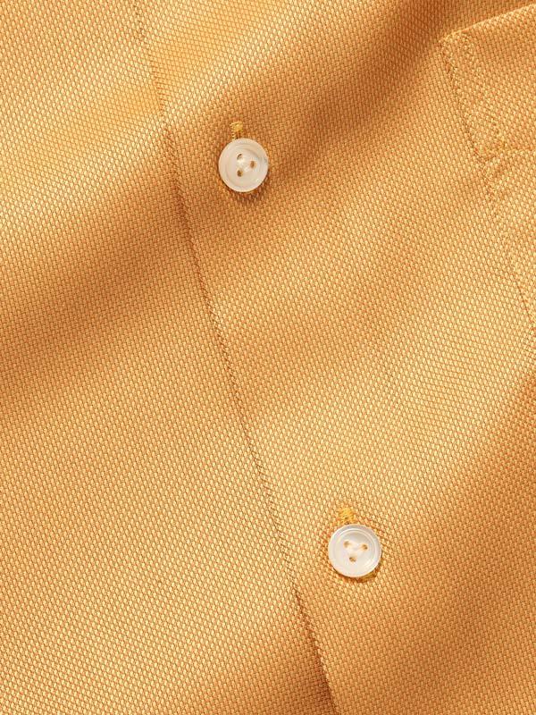 Marzeno Tangerine Solid Full Sleeve Single Cuff Tailored Fit Semi Formal Dark Two Ply Mercerized Cotton Shirt