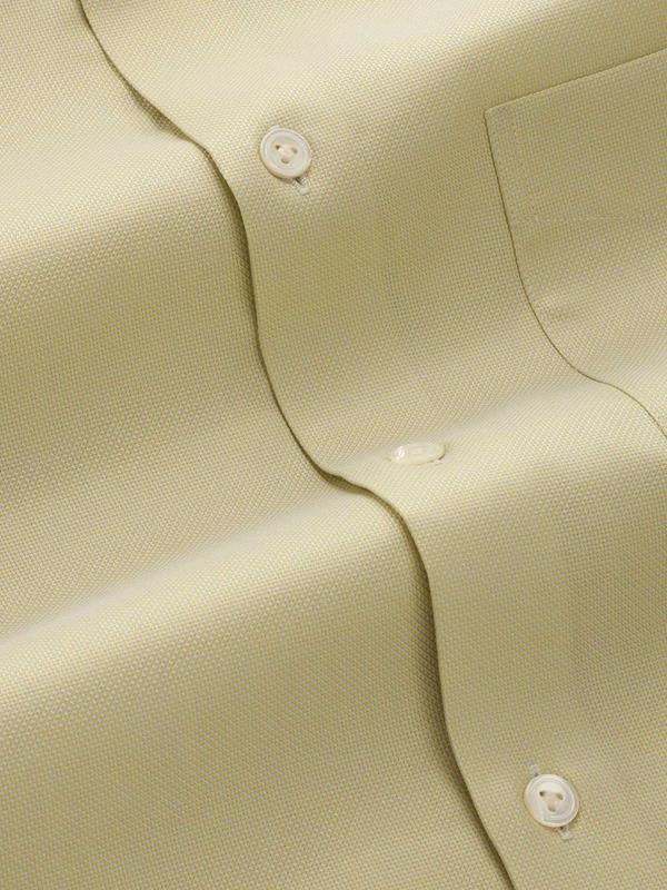 Marzeno Mint Solid Full Sleeve Single Cuff Tailored Fit Semi Formal Dark Two Ply Mercerized Cotton Shirt