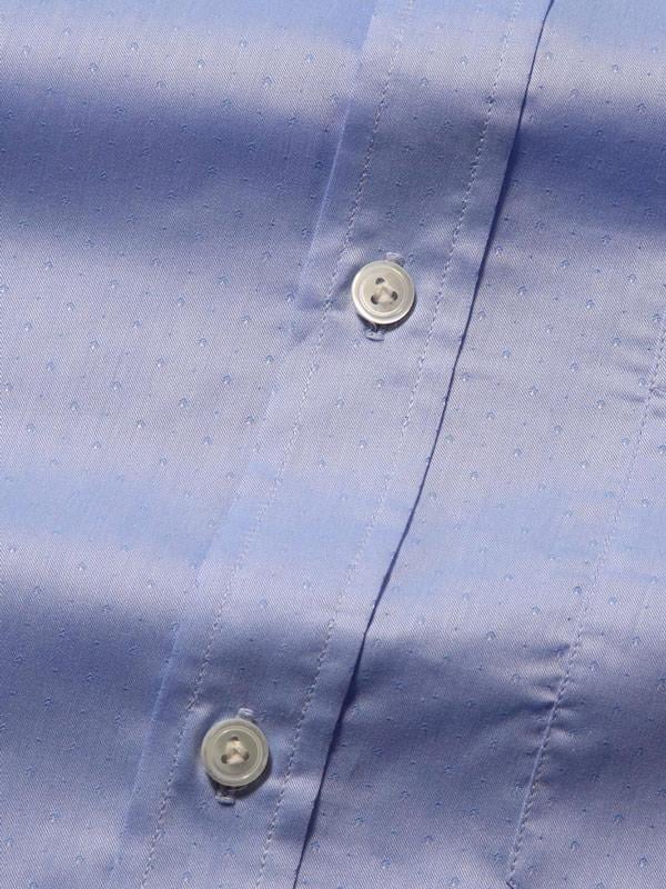 Bramante Sky Solid Full Sleeve Single Cuff Classic Fit Semi Formal Super Fine Cotton Shirt
