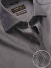 Bruciato Black Solid Single Cuff Classic Fit Semi Formal Dark Two Ply Mercerized Cotton Shirt