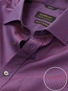 Bruciato Maroon Solid Full Sleeve Single Cuff Classic Fit Semi Formal Dark Two Ply Mercerized Cotton Shirt