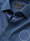 Bruciato Green Solid Full Sleeve Single Cuff Classic Fit Semi Formal Dark Two Ply Mercerized Cotton Shirt