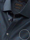 Bruciato Black Solid Full Sleeve Single Cuff Classic Fit Semi Formal Dark Two Ply Mercerized Cotton Shirt
