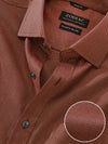 Bruciato Maroon Solid Full Sleeve Single Cuff Classic Fit Semi Formal Dark Two Ply Mercerized Cotton Shirt