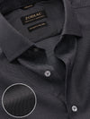 Bruciato Black & White Solid Full Sleeve Single Cuff Tailored Fit Semi Formal Dark Two Ply Mercerized Cotton Without Pocket Shirt
