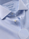Carletti Sky Striped Full Sleeve Single Cuff Classic Fit Classic Formal Italian 100’s Cotton Shirt