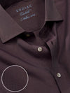 Carletti Purple Solid Full Sleeve Single Cuff Classic Fit  Semi Formal Dark  Italian 100's Cotton Shirt