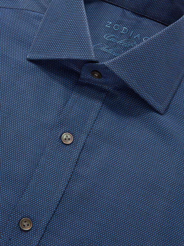 Carletti Purple Solid Full Sleeve Single Cuff Classic Fit  Semi Formal Dark  Italian 100's Cotton Shirt