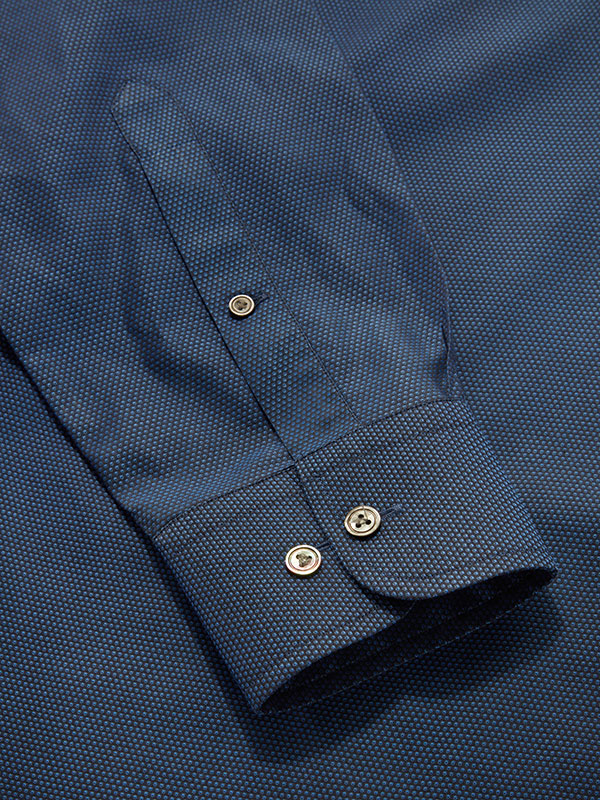 Carletti Purple Solid Full Sleeve Single Cuff Classic Fit  Semi Formal Dark  Italian 100's Cotton Shirt