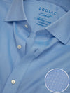 Carletti Blue Solid Full Sleeve Single Cuff Classic Fit Classic Formal Italian 100’s Cotton Shirt