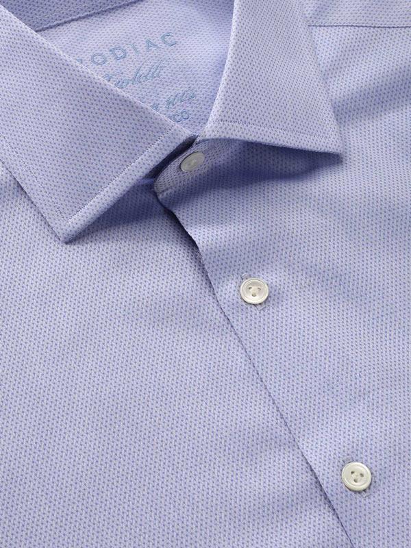 Carletti Sky Solid Full Sleeve Single Cuff Classic Fit Classic Formal Italian 100’s Cotton Shirt