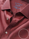 Carletti Burgundy Solid Full Sleeve Single Cuff Classic Fit  Semi Formal Dark  Italian 100's Cotton Shirt