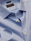 Cascia Sky Solid Full Sleeve Single Cuff Slim Fit Classic Formal Cotton Shirt