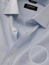 Cascia Sky Check Half Sleeve Classic Fit Classic Formal Cotton Shirt