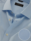 Cascia Sky Solid Full Sleeve Single Cuff Classic Fit Classic Formal Cotton Shirt
