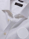 Cascia White Solid Full Sleeve Single Cuff Classic Fit Classic Formal Cotton Shirt