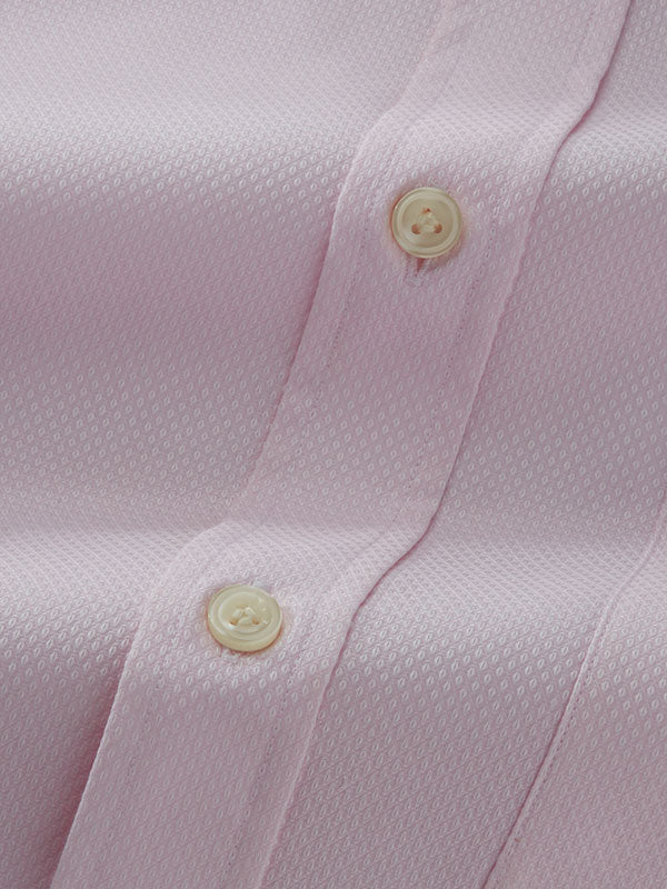 Cascia Pink Solid Full Sleeve Single Cuff Classic Fit Classic Formal Cotton Shirt