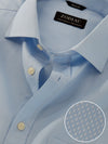 Cascia Sky Solid Full Sleeve Single Cuff Classic Fit Classic Formal Cotton Shirt