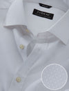 Cascia White Solid Full Sleeve Single Cuff Classic Fit Classic Formal Cotton Shirt