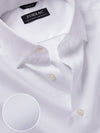 Cascia White Solid Half Sleeve Tailored Fit Classic Formal Cotton Shirt