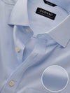 Cascia Sky Solid Half Sleeve Classic Fit Classic Formal Cotton Shirt