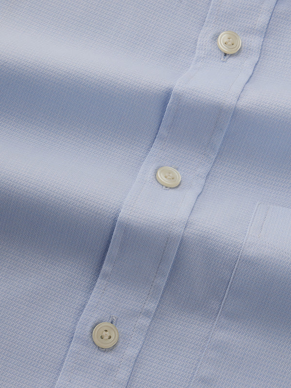 Cascia Sky Solid Half Sleeve Classic Fit Classic Formal Cotton Shirt