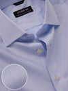 Cascia Sky Solid Full Sleeve Double Cuff Tailored Fit Classic Formal Cotton Shirt