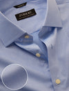 Cascia Sky Solid Full Sleeve Single Cuff Tailored Fit Classic Formal Cotton Without Pocket Shirt