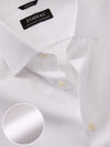 Cascia White Solid Full Sleeve Single Cuff Tailored Fit Classic Formal Cotton Without Pocket Shirt