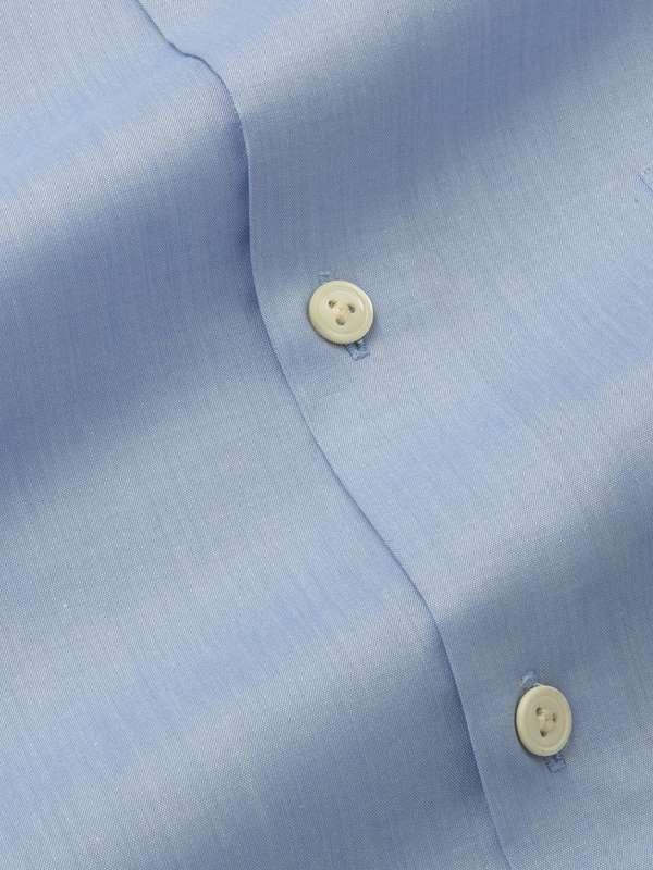 Bankers Sky Solid Full sleeve single cuff Classic Fit Classic Formal Cotton Shirt