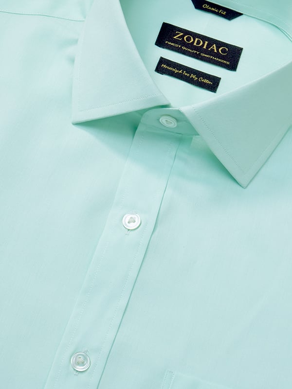 Buy Chambrey Mint Solid Half Sleeve Classic Fit Classic Formal Cotton Shirt | Zodiac Zodiac Finest Quality Clothing Buy Chambrey Mint Solid Half Sleeve Classic Fit Classic Formal Cotton Shirt | Zodiac Zodiac Finest Quality Clothing