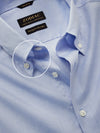 Chambray Sky Solid Full Sleeve Single Cuff Tailored Fit Classic Formal Two Ply Mercerized Cotton Without Pocket Shirt