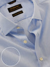 Chambray Sky Solid Full Sleeve Single Cuff Tailored Fit Classic Formal Two Ply Mercerized Cotton Without Pocket Shirt