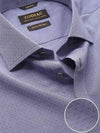 Chianti Blue Solid Full Sleeve Single Cuff Tailored Fit Dark Semi Formal Cotton Shirt