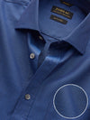 Chianti Navy Solid Full Sleeve Single Cuff Classic Fit Dark Semi Formal Cotton Shirt