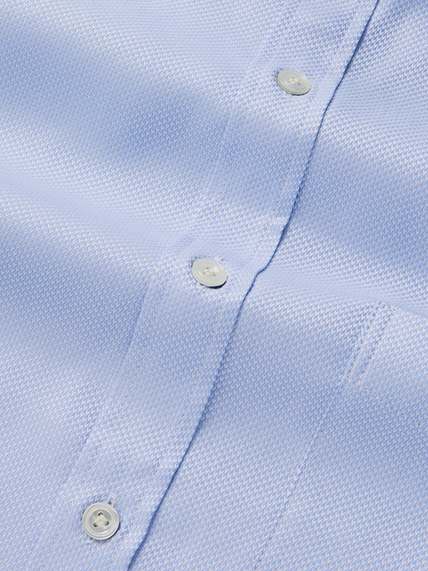 Cione Sky Solid Full Sleeve Single Cuff Classic Fit Classic Formal Two Ply Mercerized Cotton Shirt